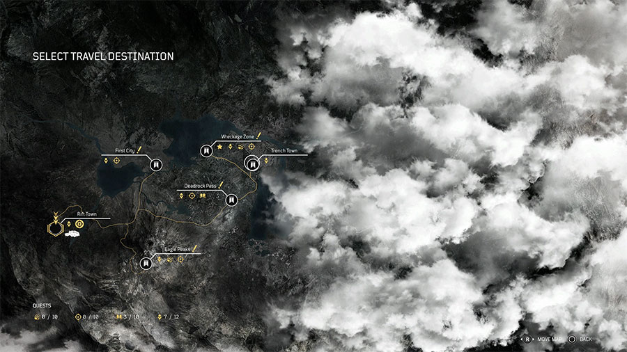 Cómo abrir el mapa del mundo en Outriders