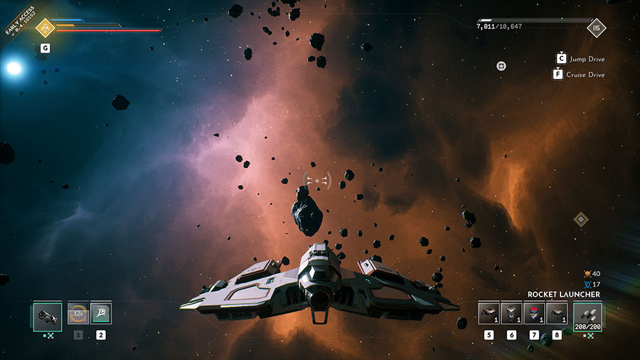 Intercambia armas secundarias en Everspace 2