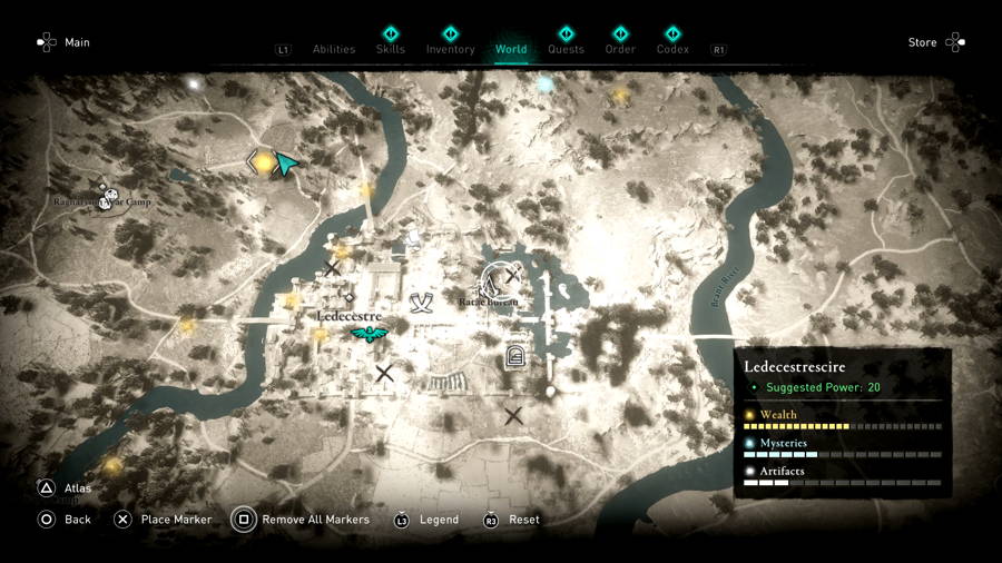 Ubicación del guante de Hidden One AC Valhalla