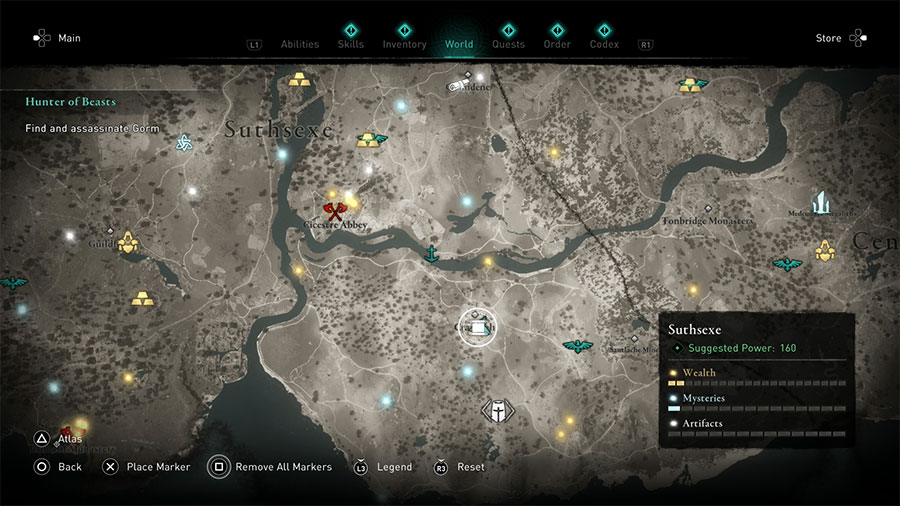 Assassins Creed Valhalla Suthsexe Treasure Hoard Map Guide