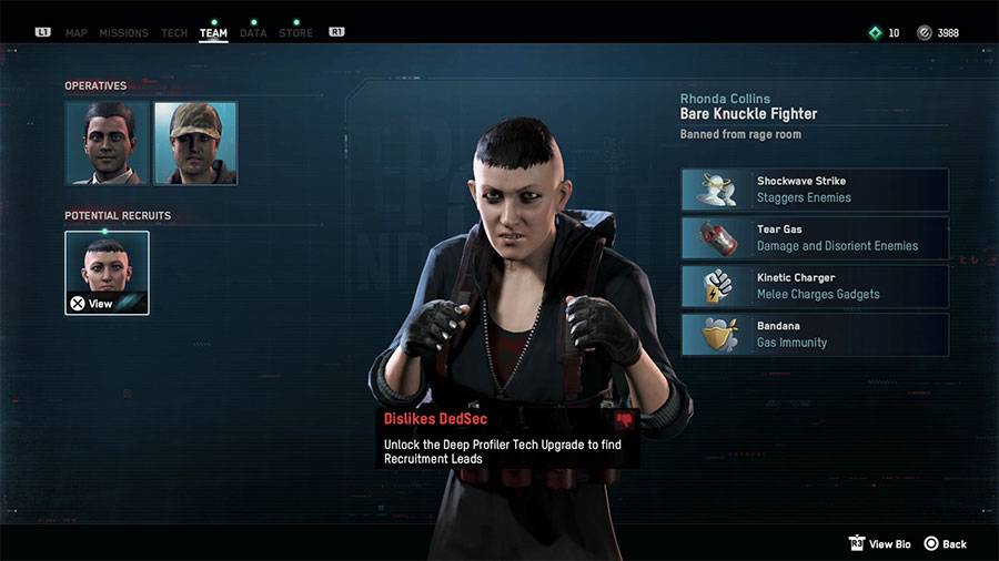 Personajes de la guía de reclutamiento de Watch Dogs Legion