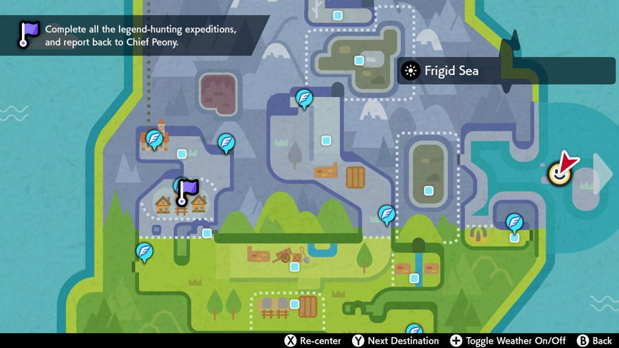 Mapa de evidencia de Pokémon de Iron Will 1