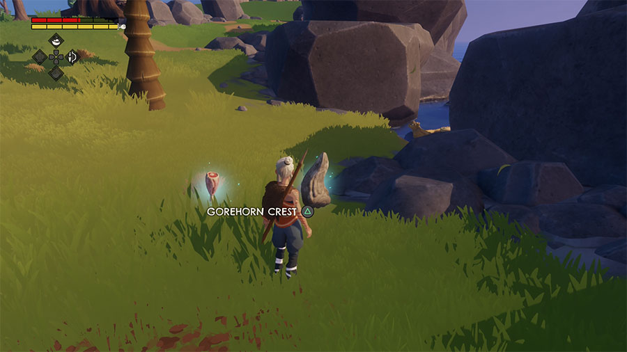 Dónde encontrar la cresta de Gorehorn en Windbound