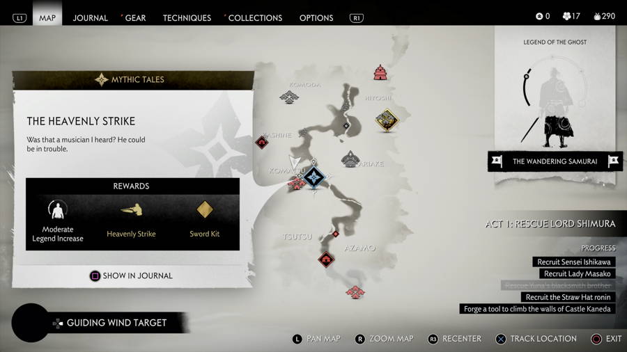 The HEavenly Strike Location Ghost Of Tsushima