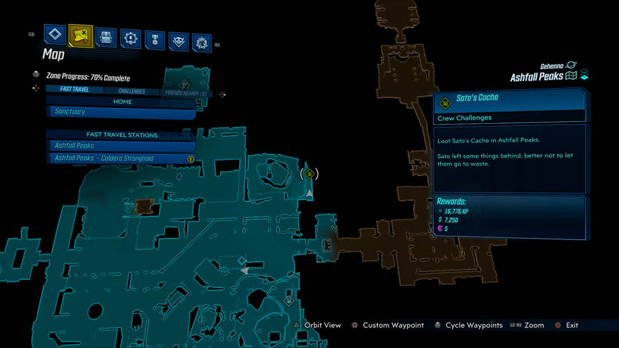 Borderlands 3 Satos Cache AShland Peaks