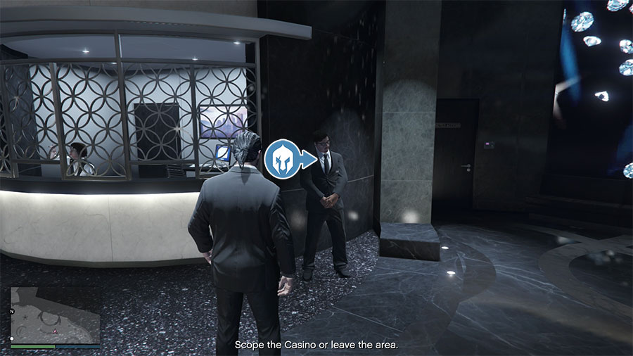 Punto de interés del guardia de seguridad
