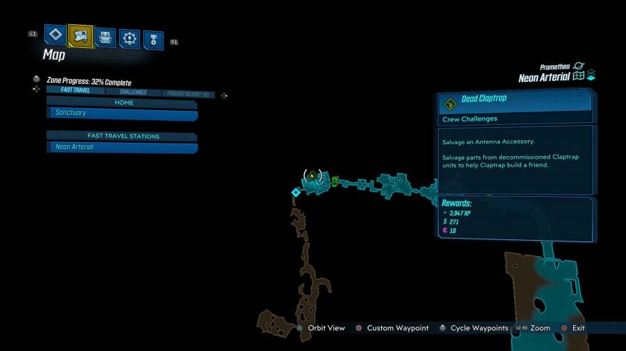 Neón Arterial Dead Claptrap