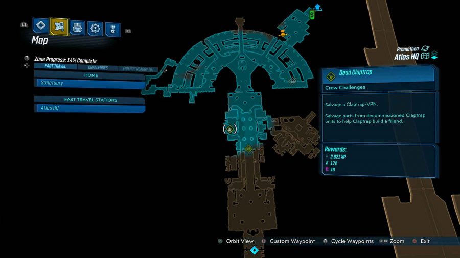Atlas HQ Dead Claptrap