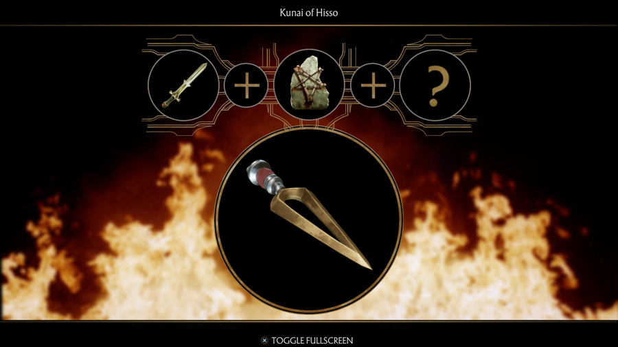 Kunai de Hisso Mk11