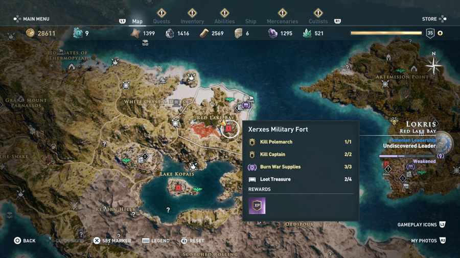 Ubicación de Lokis Fort AC Odyssey