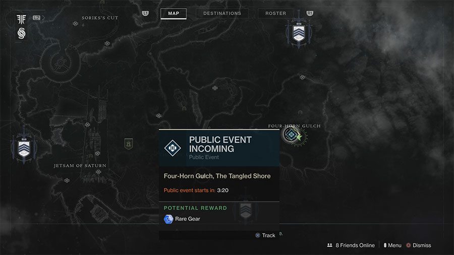 Destiny 2: Ubicación del evento Forsaken Ether Harvest