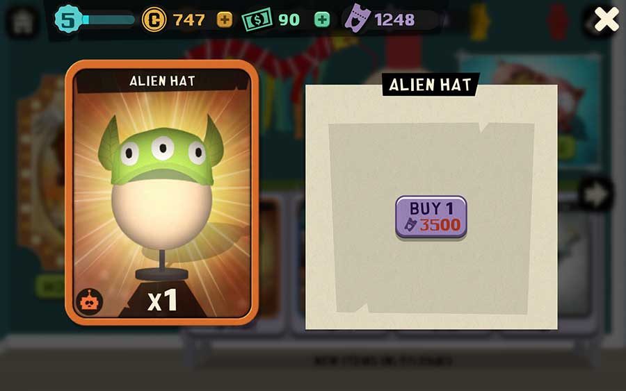 Guía de atuendos de South Park Phone Destroyer - Sombrero de alienígena