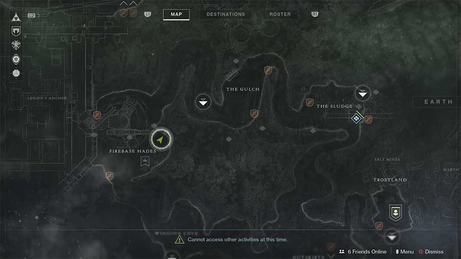 Earth Lost Sector 11 - Mapa del sitio de excavación 11