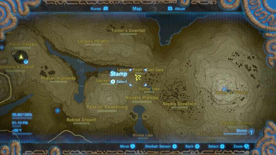 Fragmento de cuerno de Naydras en Zelda Breath Of The Wild