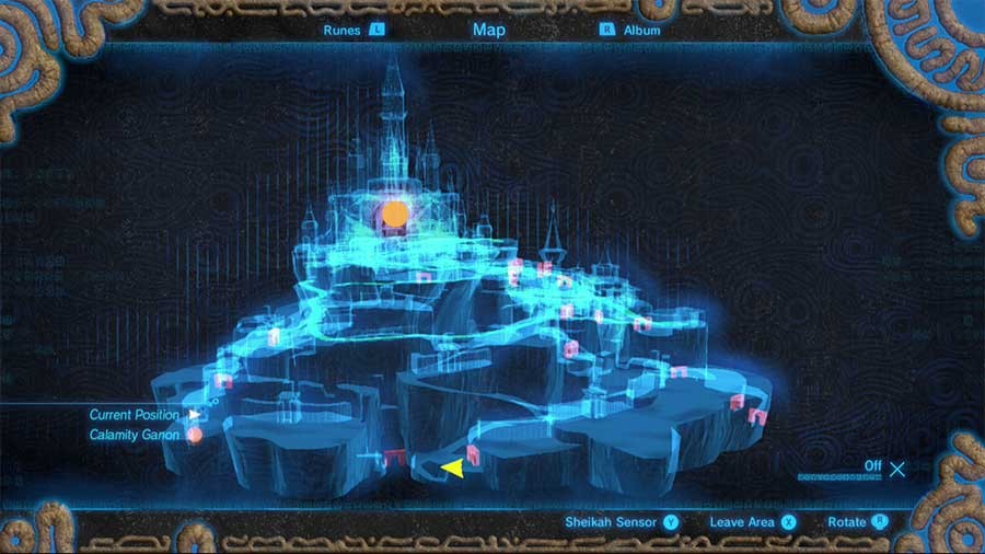 Parte trasera del castillo de Hyrule