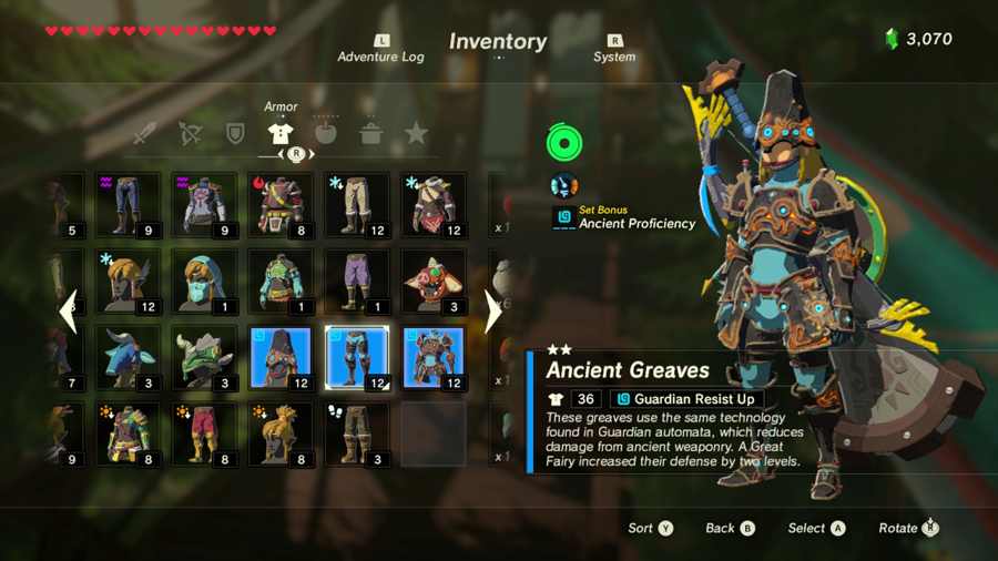 Aliento de lo salvaje Ancient Gear
