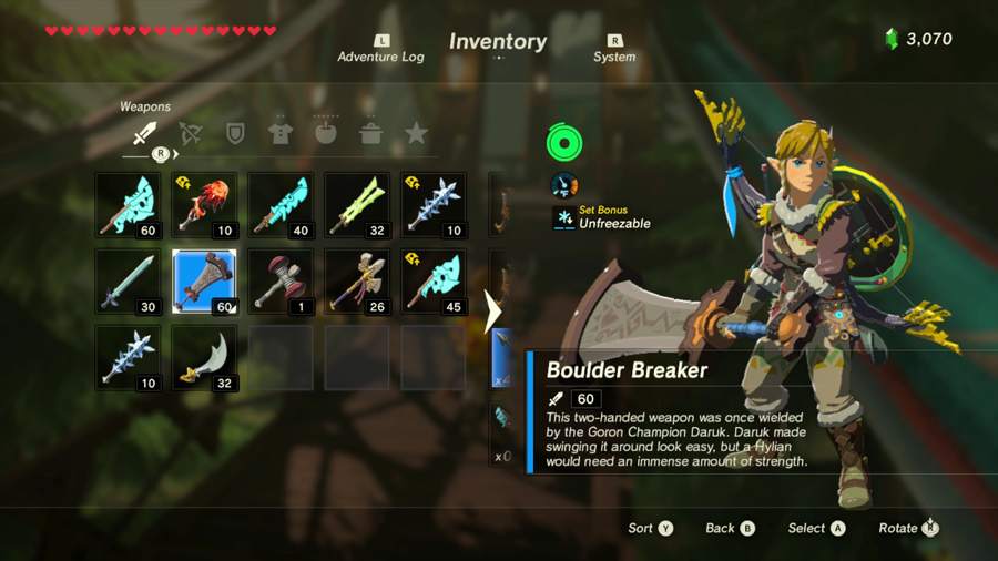 Breath Of The Wild Rompe rocas