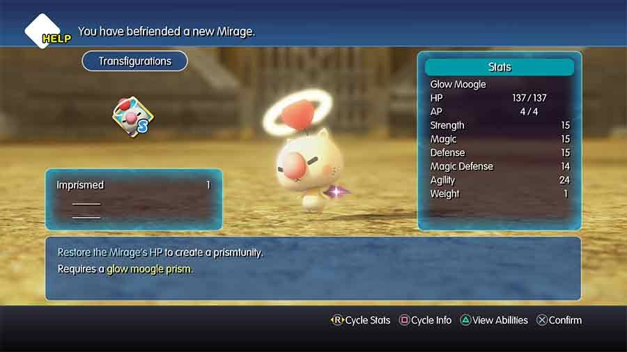 Cómo atrapar un resplandor Moogle