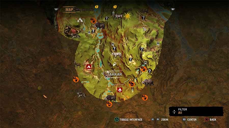 Far Cry Primal Taming Guide - Ubicación del león cavernario