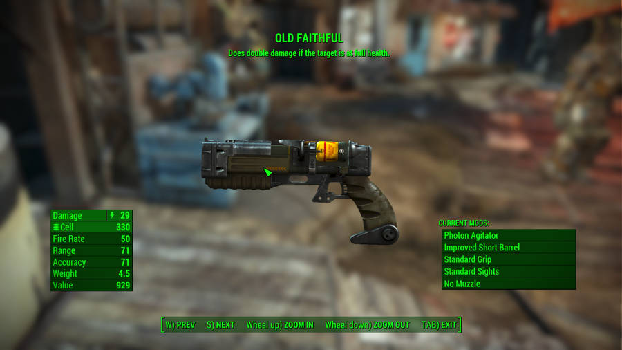 Dónde encontrar las mejores armas en Fallout 4 - Old Faithful