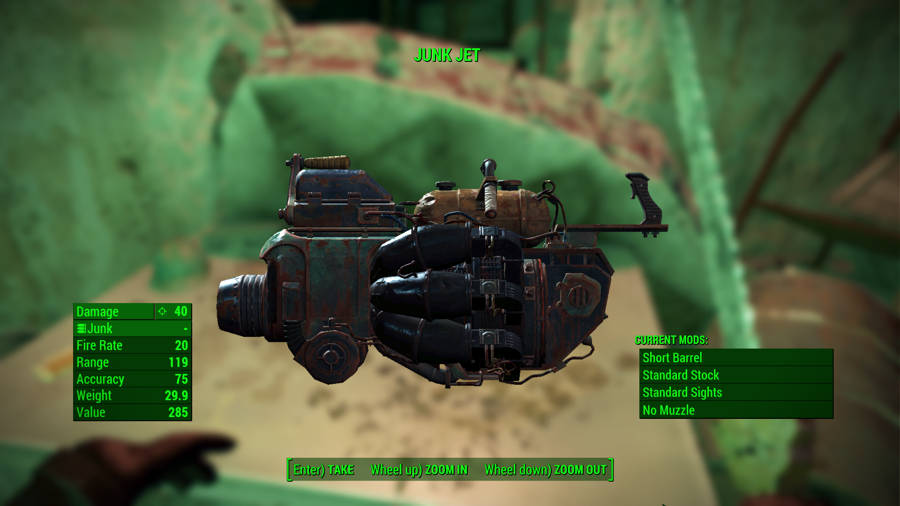 Dónde conseguir las mejores armas de Fallout 4 - Junk Jet