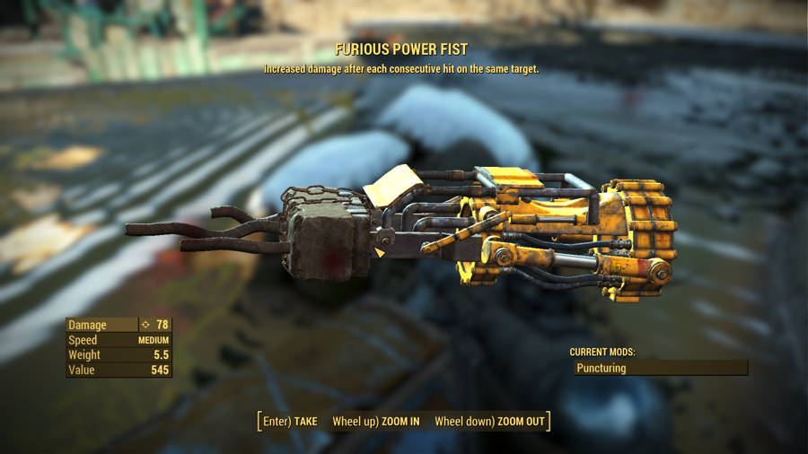 Dónde encontrar las mejores armas en Fallout 4 - Puño de poder furioso