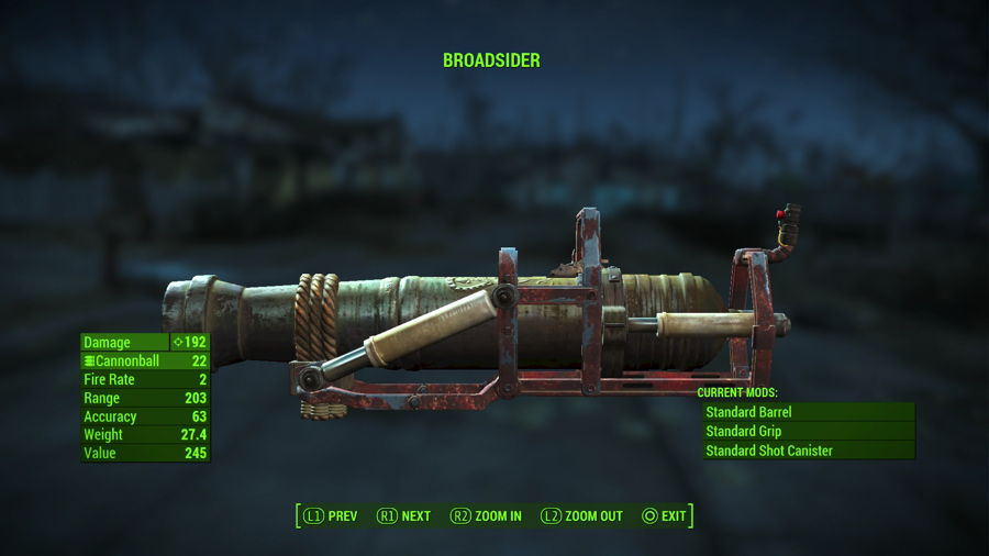 Cañón de Fallout 4