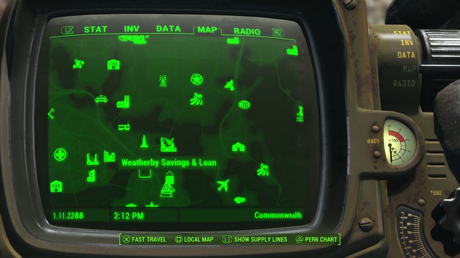 Constitución de Fallout 4 uss