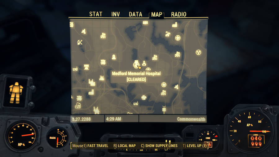 Guía de ubicación de la revista Fallout 4 - Massachusetts Surgial Journey Número 1