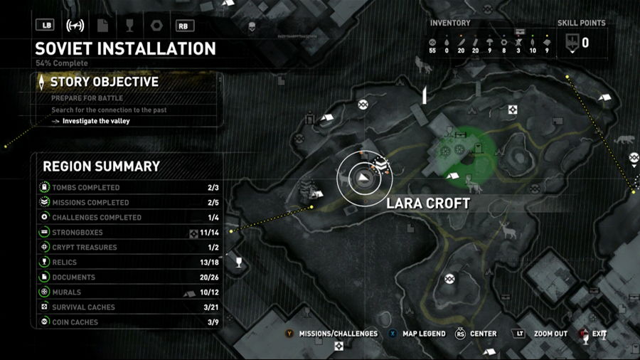 Mapa 3 de Rise Of The Tomb Raider Quest