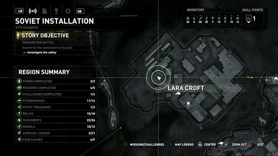 Mapa 5 de Rise Of The Tomb Raider Quest