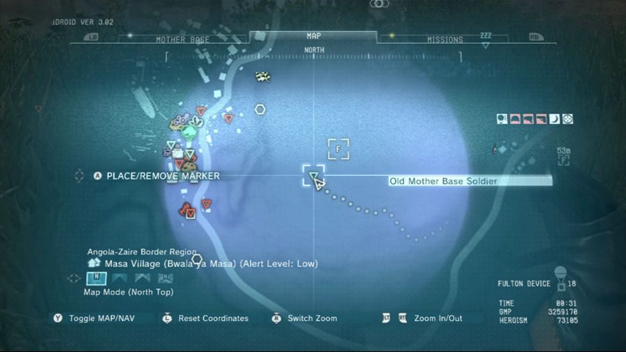 Metal Gear Solid 5 Base Madre Solider Ubicación 3