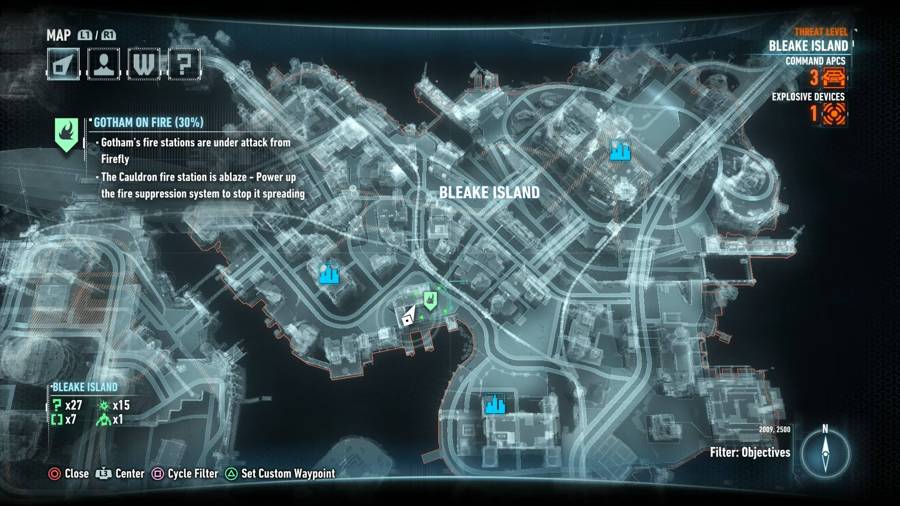 Batman Arkham Knight Gotham On Fire Mapa 1
