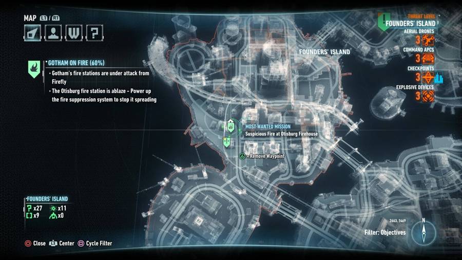 Batman Arkham Knight Gotham On Fire Mapa 2