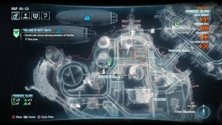Batman Arkham Knight La línea del deber Mapa 4