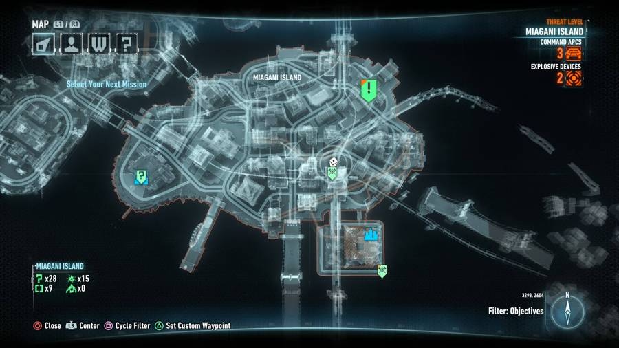 Batman Arkham Knight El mapa de la línea del deber 2