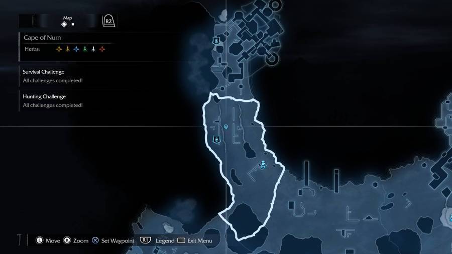 Inicio del mapa de Shadow Of Mordor White Rider