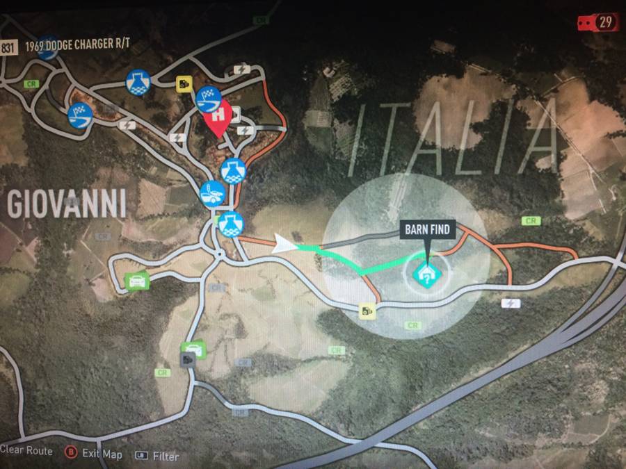 Forza Horizon 2 Barn Buscar mapa 4