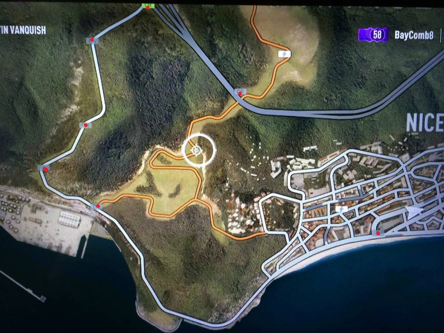 Mapa del tesoro 1 de Forza Horizon 2