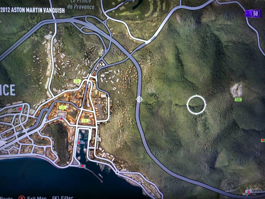 Mapa del tesoro 3 de Forza Horizon 2