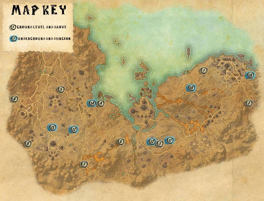 Guía del mapa de ubicaciones de Stonefalls Skyshards