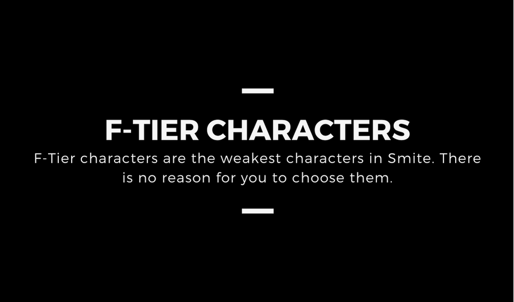 Tier List de castigo