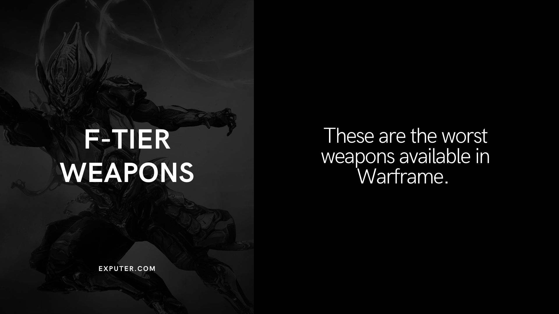 Tier List de armas de Warframe