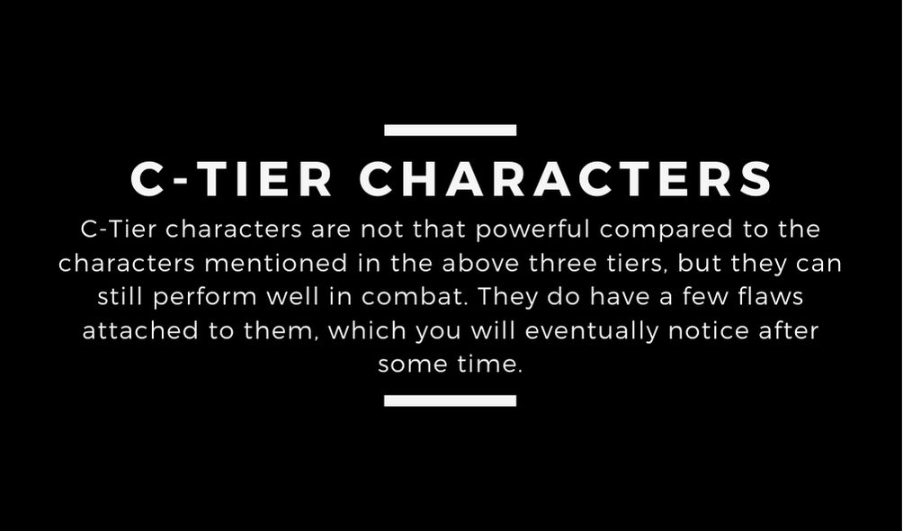 Tier List de Tales of Erin