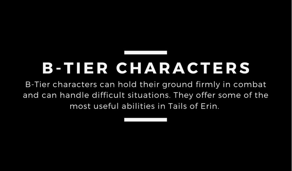 Tier List de Tales of Erin