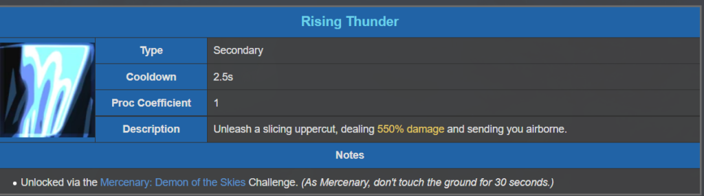 Risk of Rain 2 mercenario