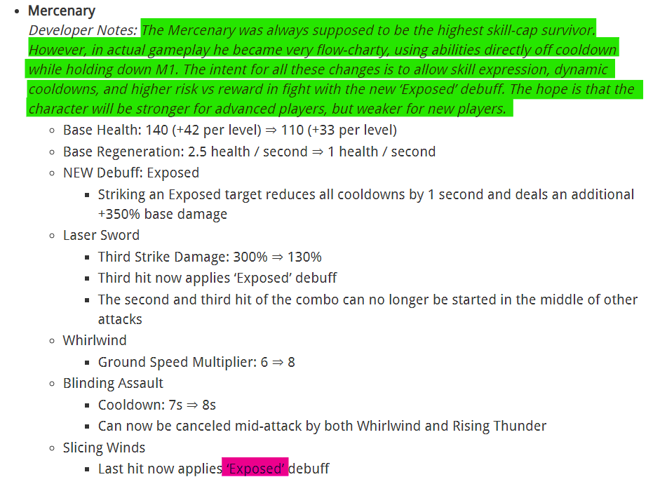 Risk of Rain 2 mercenario