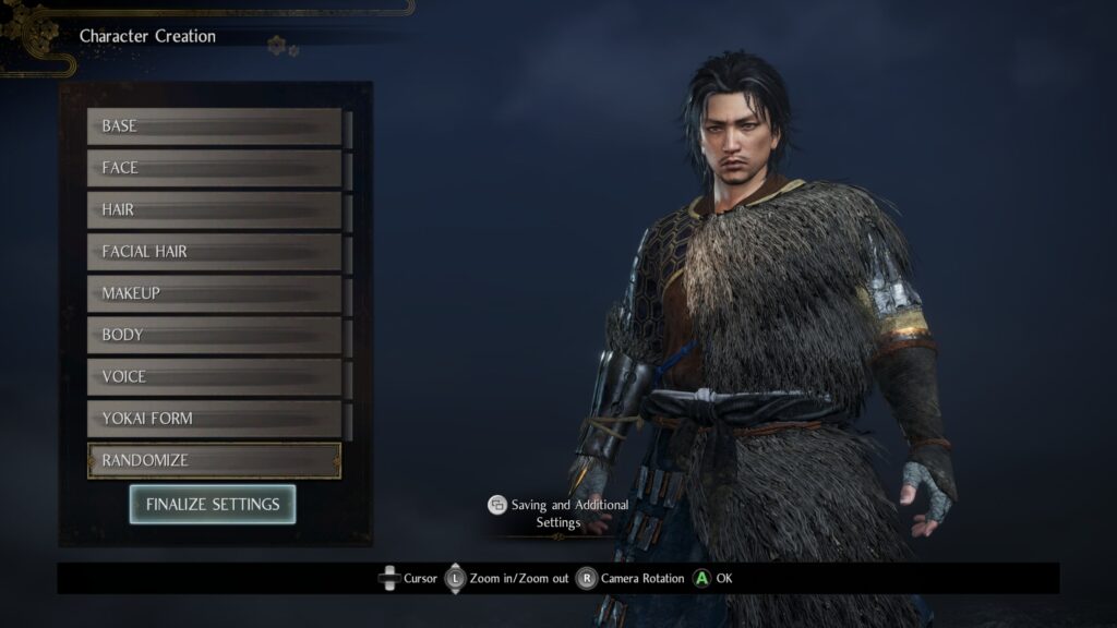 Configuración de nioh 2