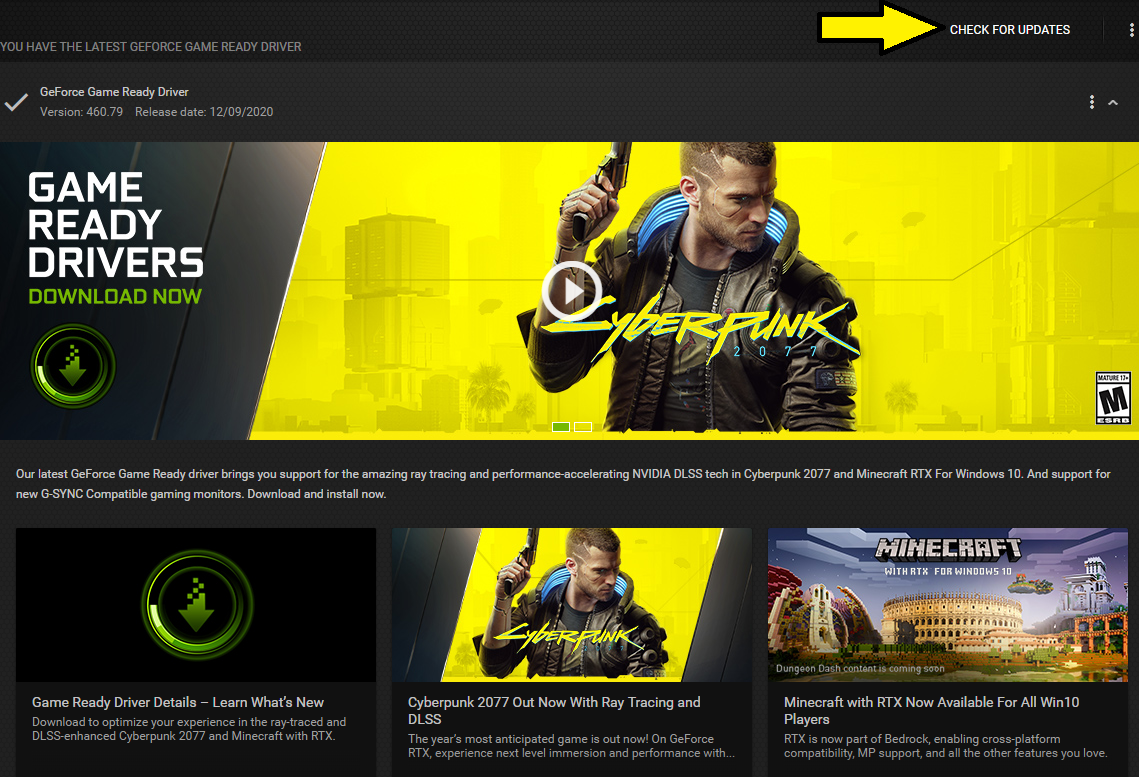 Configuración de Nvidia para Cyberpunk 2077