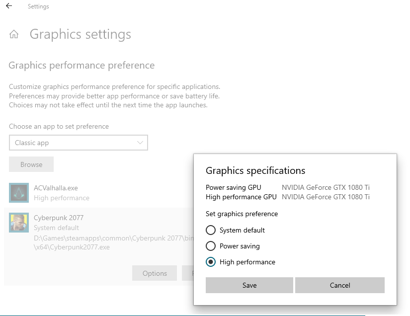 Optimizaciones de alto FPS para Cyberpunk 2077